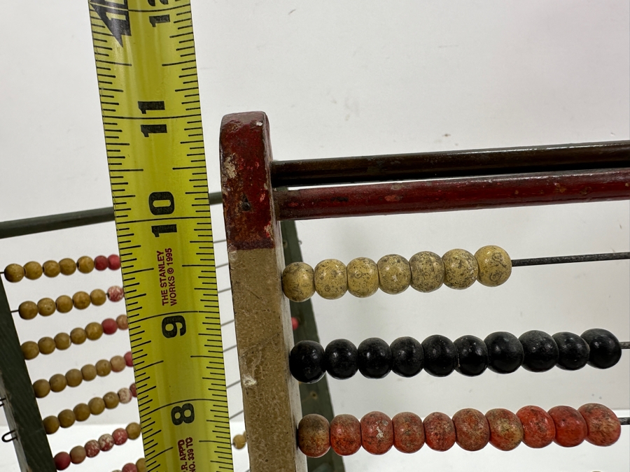 Three Vintage Wooden Handmade Abacuses 9'x11' [Photo 6]
