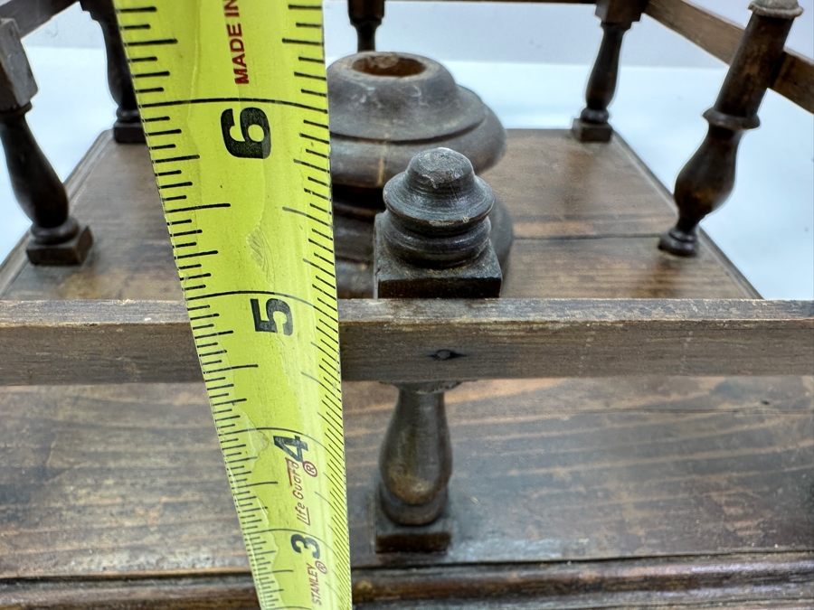 Antique Wooden Fence Christmas Tree Stand 14.5'W x14'D x 6'H [Photo 10]