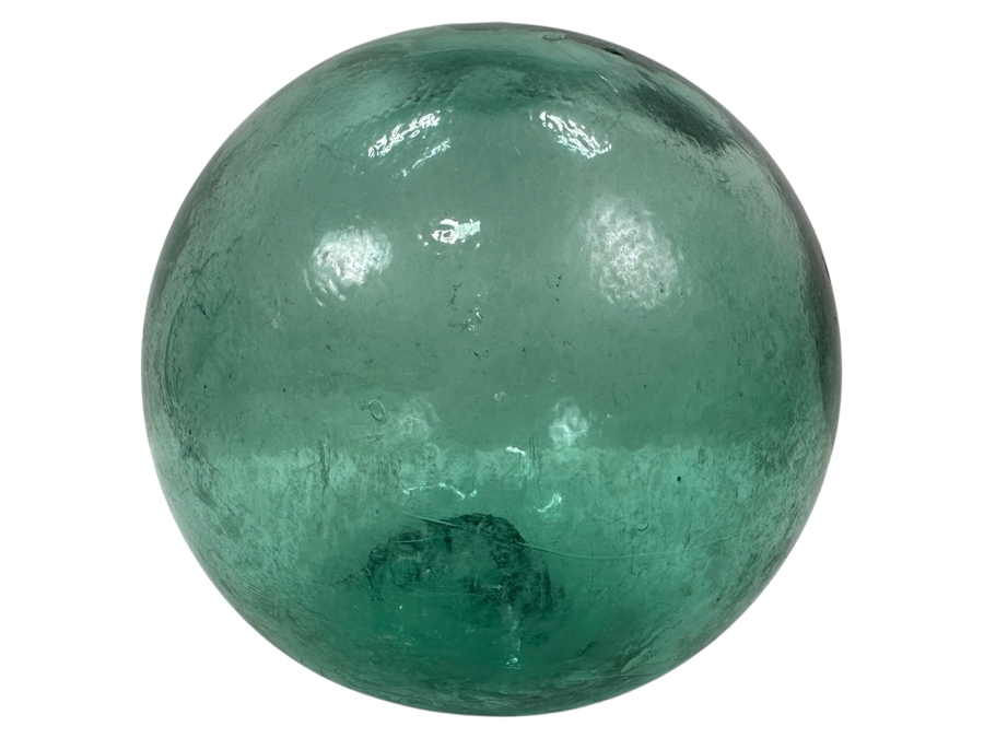 Vintage Japanese Glass Fishing Float / Ukidama 9'W [Photo 1]