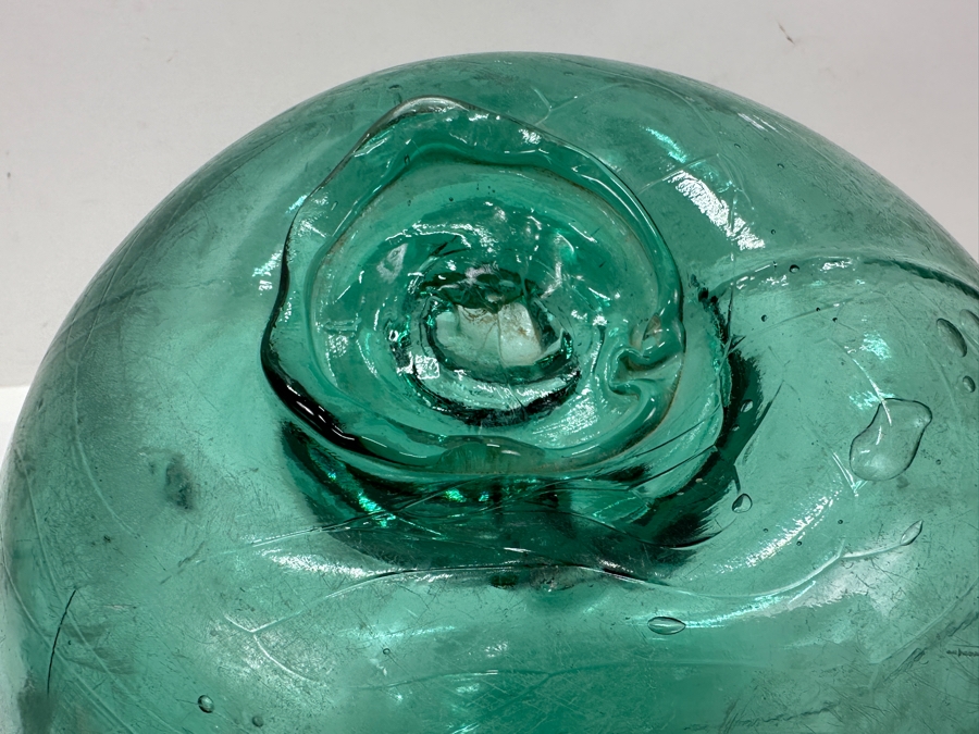 Vintage Japanese Glass Fishing Float / Ukidama 9'W [Photo 6]