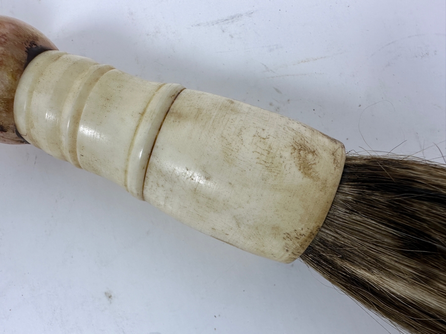 Vintage Chinese Calligraphy Brush with Stone Beads 16'L [Photo 5]
