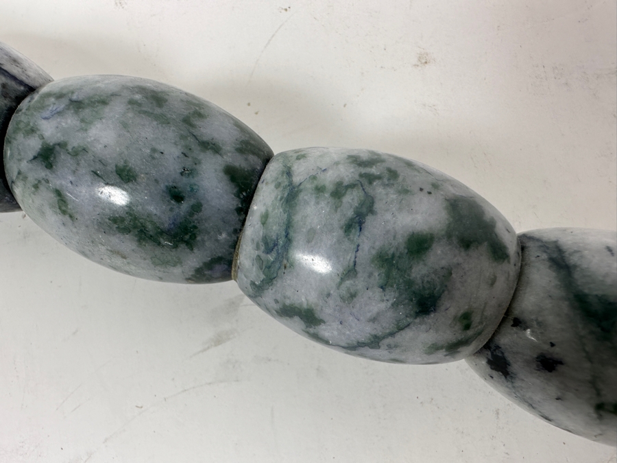 Vintage Chinese Calligraphy Brush with Stone Beads 15'L [Photo 3]