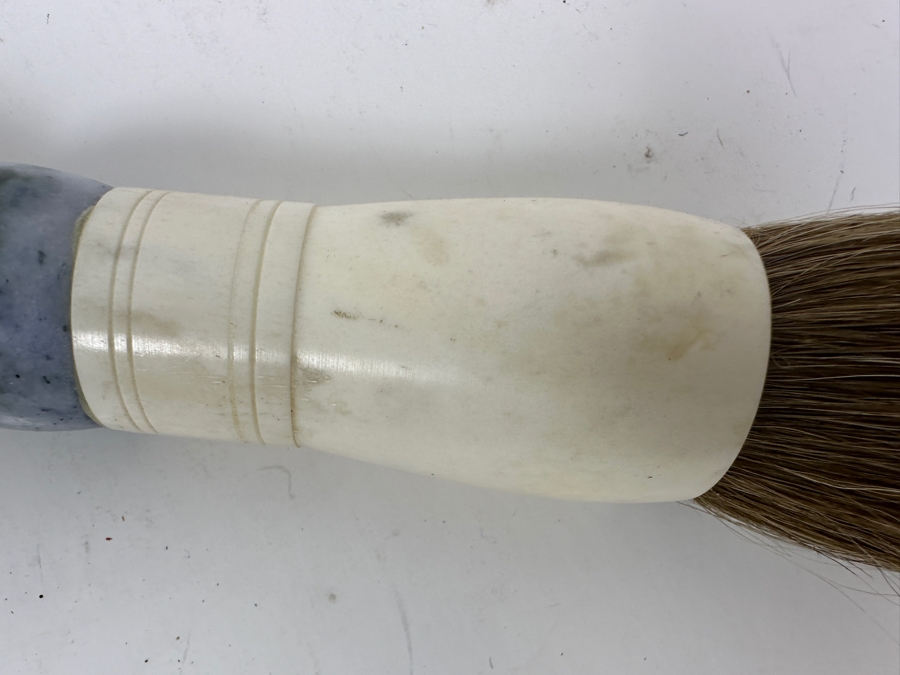 Vintage Chinese Calligraphy Brush with Stone Beads 15'L [Photo 5]