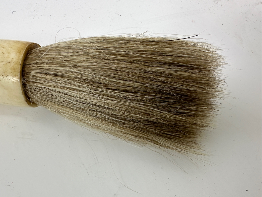 Vintage Carved Bone Chinese Calligraphy Brush 13'L [Photo 6]