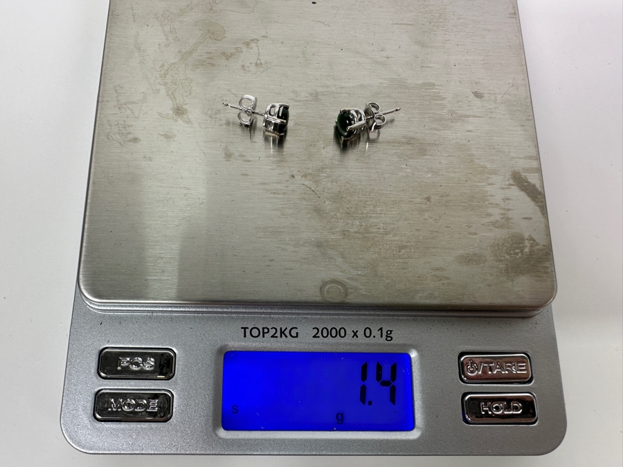 14k Gold Imperial Jade Earrings 1.4g Retails $400 [Photo 8]