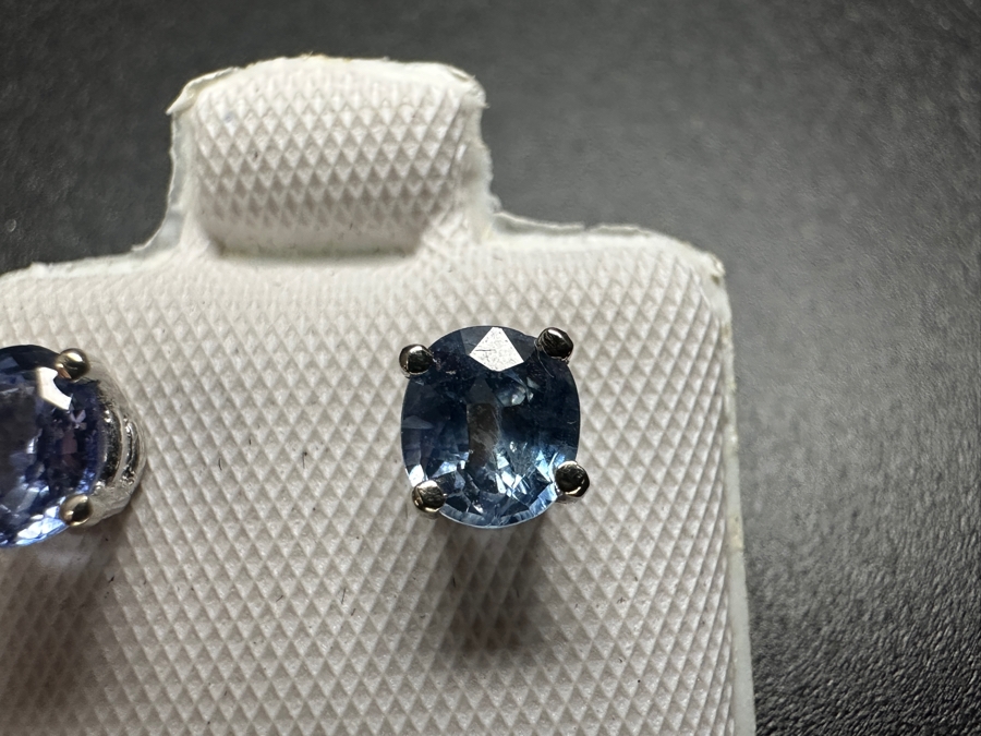 14k Gold Sapphire Earrings 1.05cttw 1.13g Retails $400 [Photo 8]
