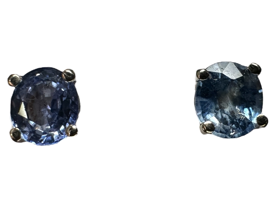 14k Gold Sapphire Earrings 1.05cttw 1.13g Retails $400 [Photo 2]