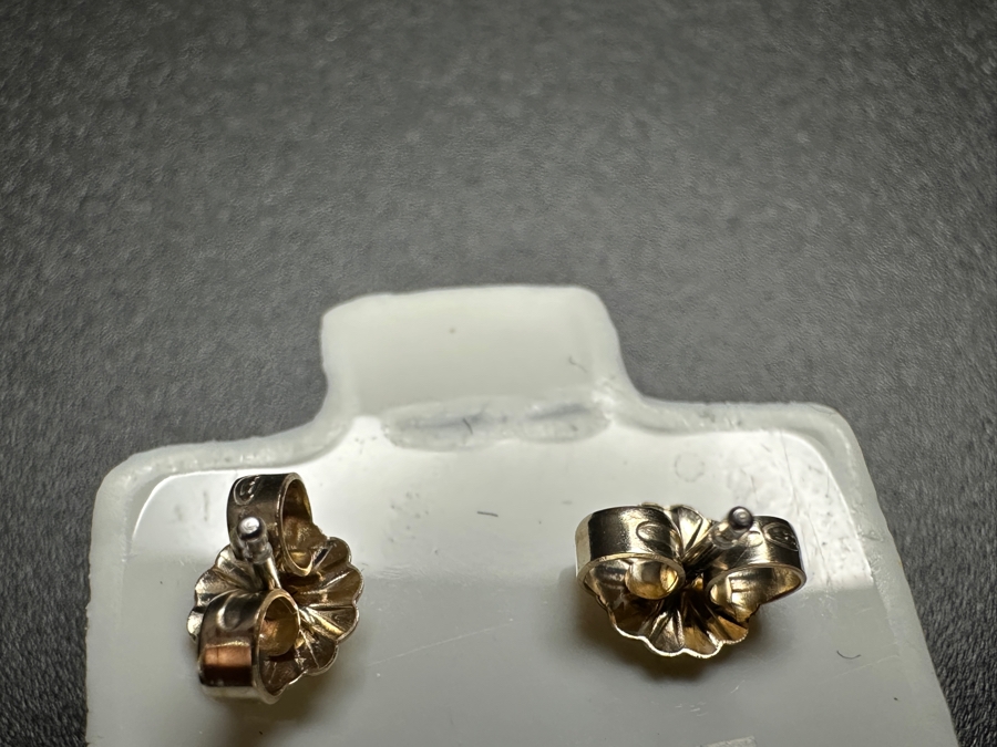 14k Gold Blue Sapphire 1.2cttw Earrings 1.4g Retails $400 [Photo 8]