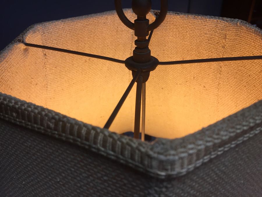 Mid-century Natural Wood Lamp on Marble Base [Photo 17]