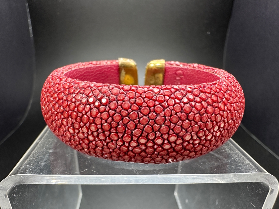 Sterling Silver CZ Red Bracelet 31g [Photo 5]