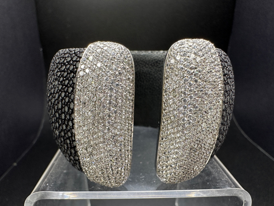 Sterling Silver CZ Black Bracelet 72.2g [Photo 2]