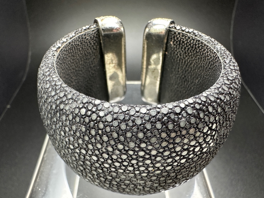Sterling Silver CZ Black Bracelet 72.2g [Photo 8]