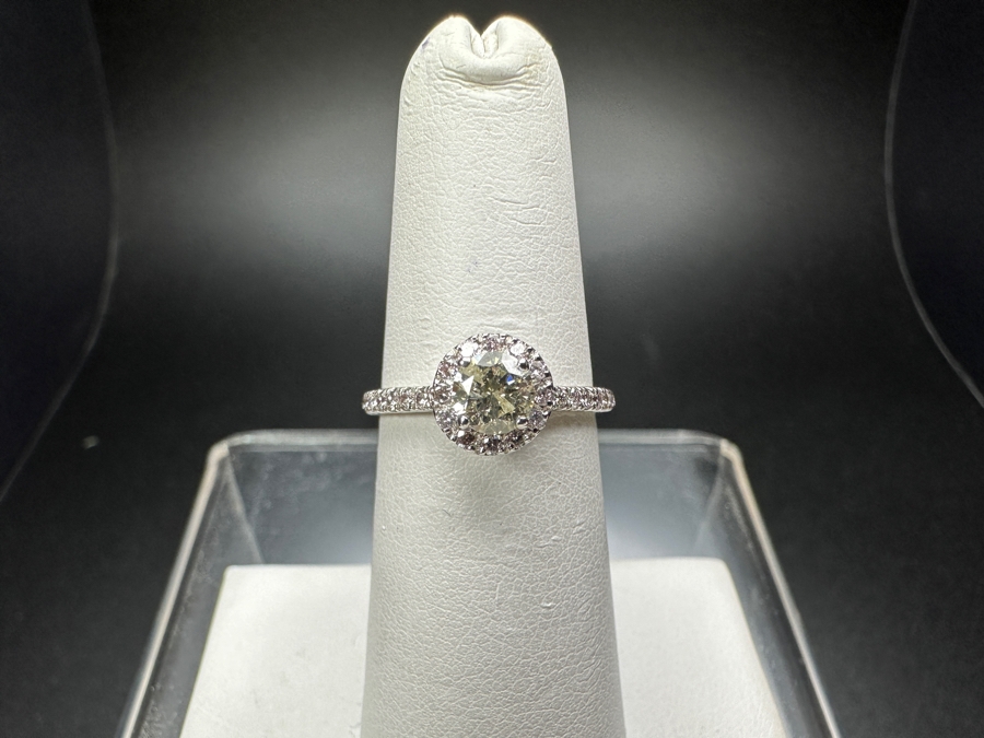 【wingbling】14k Evgenia Rough Diamond Ring キム ソウン着用 Vintage Hong Kong 14K Yellow Gold Fan 0.79ctw Diamond Size 7
