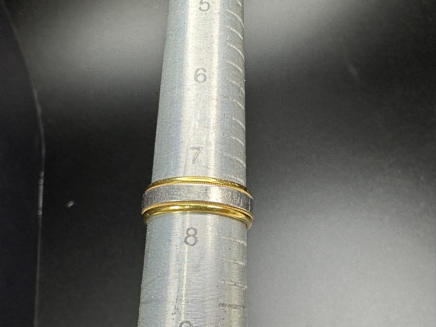 18k Gold / Platinum Ring Size 7.5 5.7g Retails $1,200 [Photo 7]