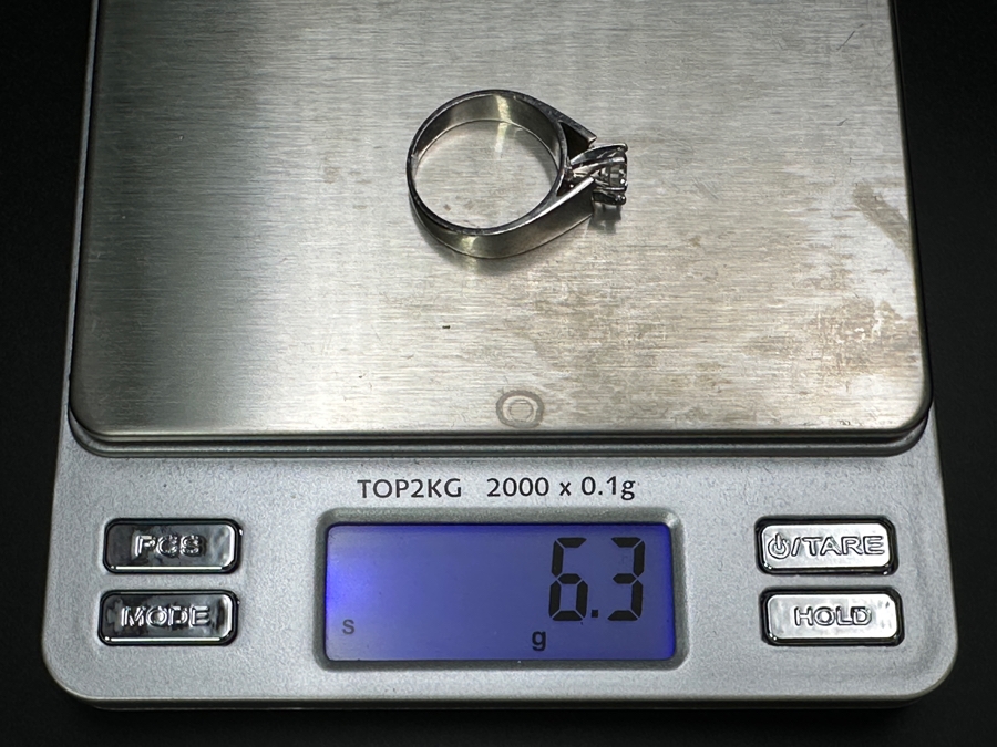 14k Gold Diamond Ring With 5.5mm Round Brilliant Diamond Est. .65ct J Color Size 7 6.3g Retails $2,800 [Photo 16]