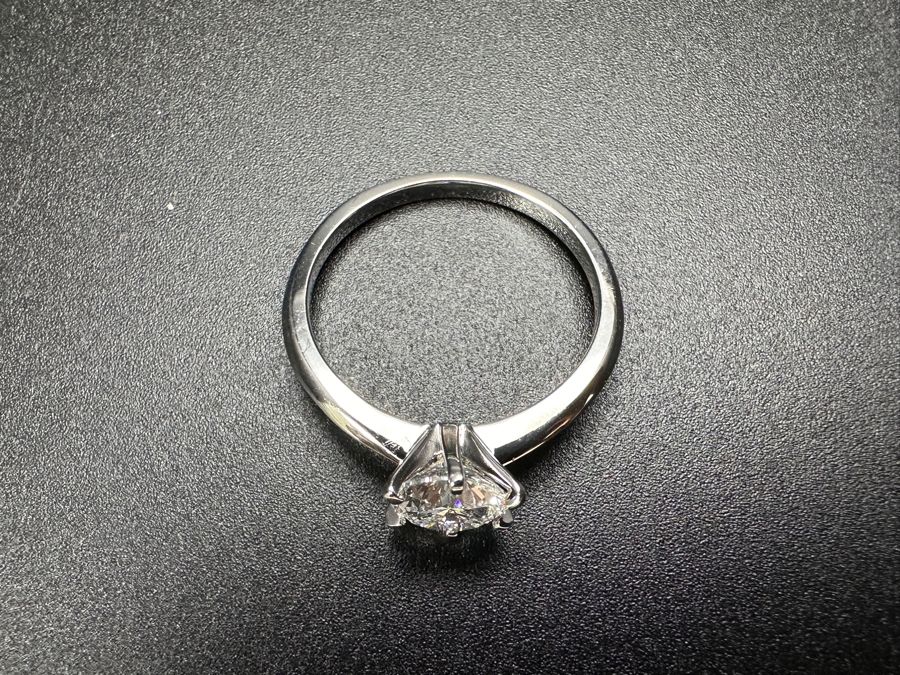 14k Gold Diamond Ring 6.5mm Round Brilliant Lab Grown Diamond Est. 1ct Size 7.25 2.3g Retails $600 [Photo 8]