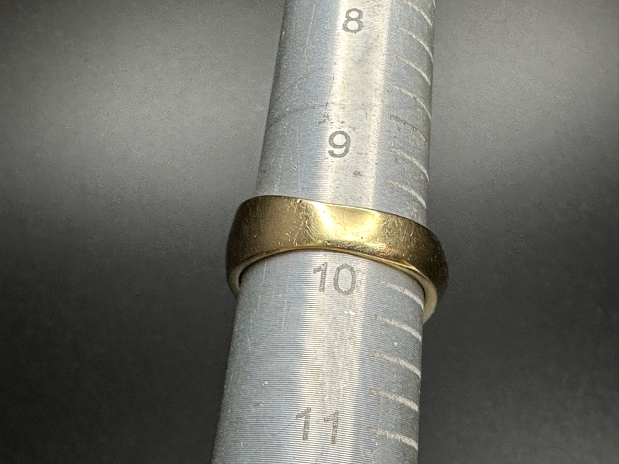 14k Gold Men's Diamond Ring With (1) 3.2mm Round Brilliant Diamond .12ct & (5) 1.5mm Round Brilliant Diamonds .075cttw Size 9.75 19.2g Retails $4,200 [Photo 13]