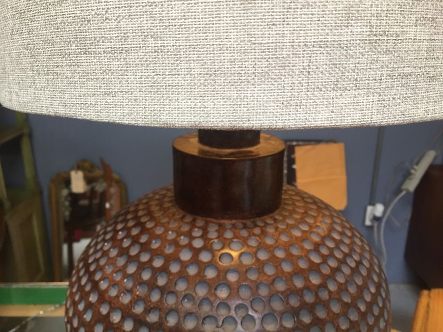 Pair of Contemporary Round Lamps [Photo 6]