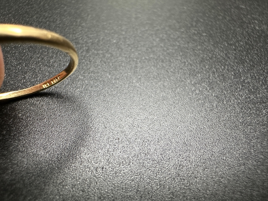 14k Gold Ring With (2) 5x2.5mm Pear Shape Amethyst & (3) .005ct Single Cut Diamonds Size 6.25 2.6g Retails $600 [Photo 9]