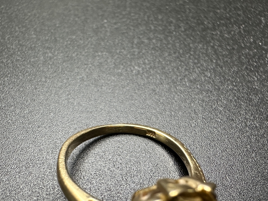 14k Gold Opal Ring With 8x6mm Cabochon White Opal Size 4.75 3.5g Retails $800 [Photo 8]