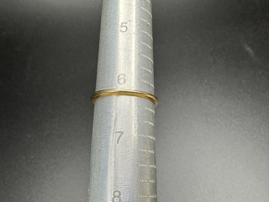 14k Gold Diamond Ring With (9) 1mm Single Cut Diamonds Est. .05cttw Size 6.25 1.8g Retails $500 [Photo 11]