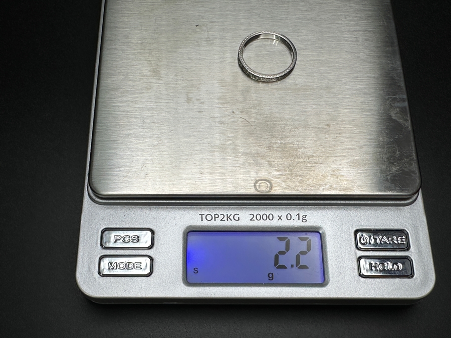 18k Gold Diamond Ring Set With (5) 1.2mm Single Cut Diamonds Est. .05cttw Size 6.5 2.2g Retails $500 [Photo 7]