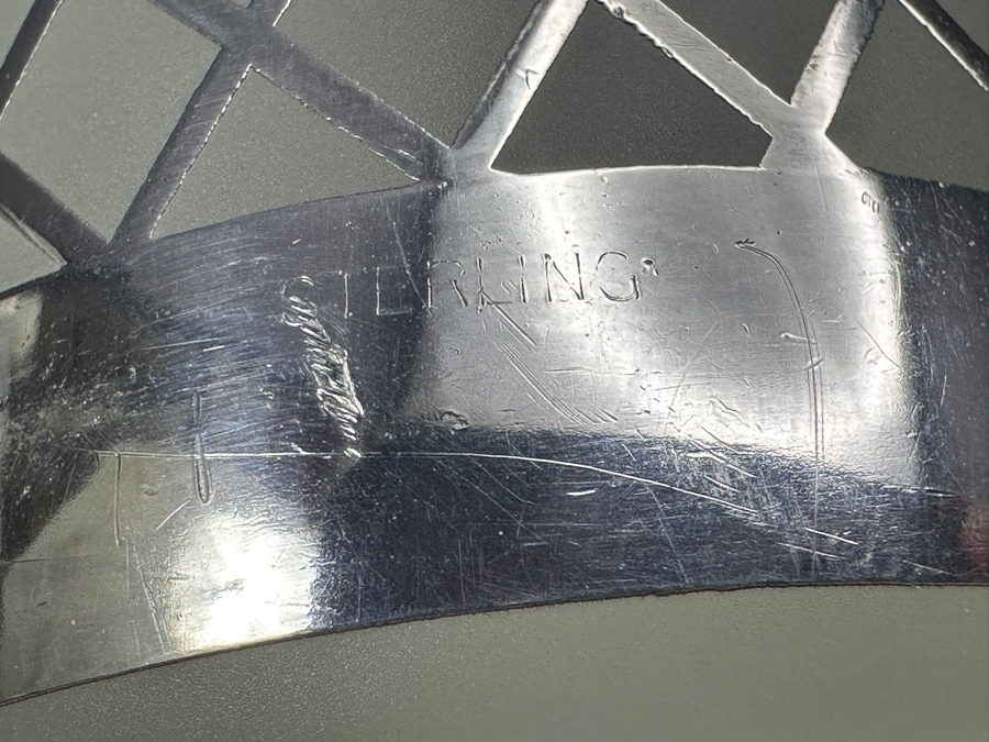 Vintage Sterling Silver Overlay Cocktail Pitcher 8.5'H  [Photo 5]