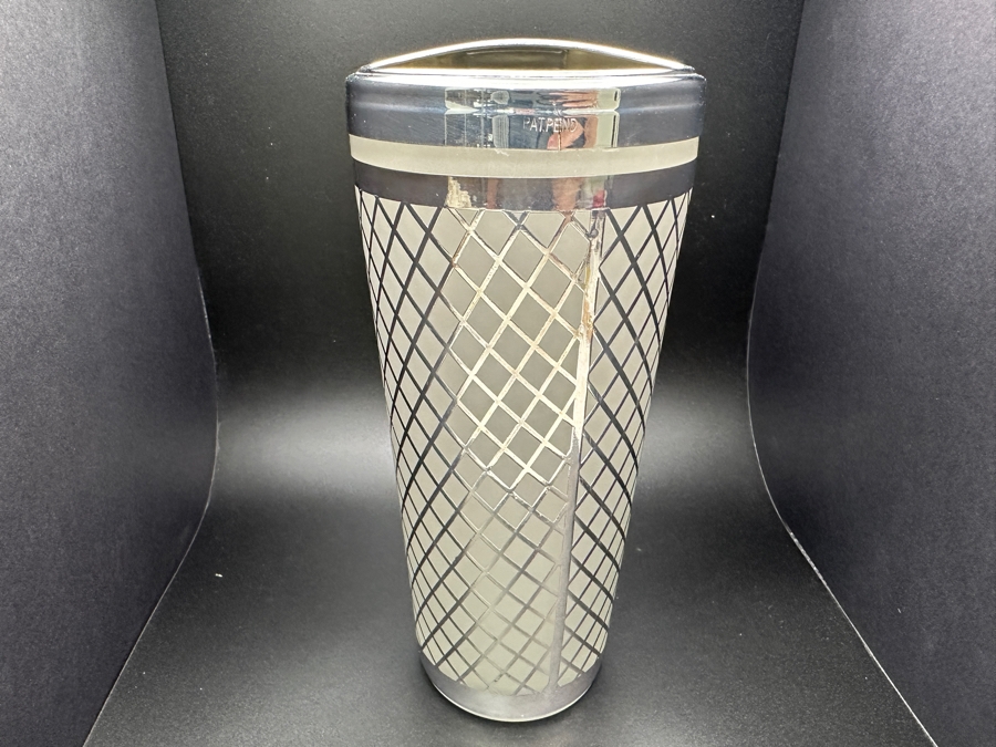 Vintage Sterling Silver Overlay Cocktail Pitcher 8.5'H  [Photo 4]