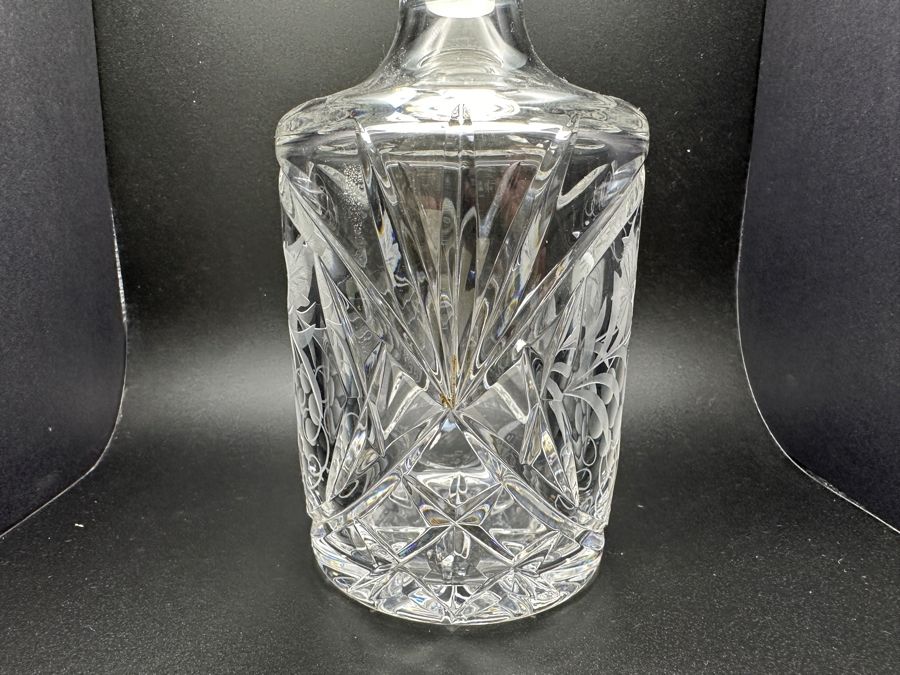 Etched Crystal Decanter 9'H [Photo 5]