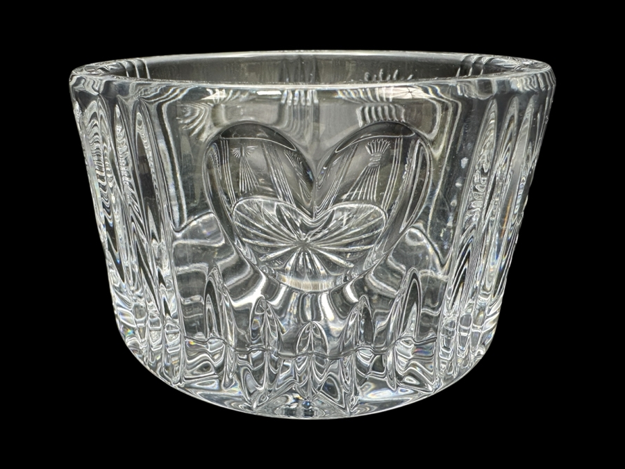 Signed Fred Curtis Waterford Crystal Millennium Bottle Coaster 5'W x 3'H [Photo 1]