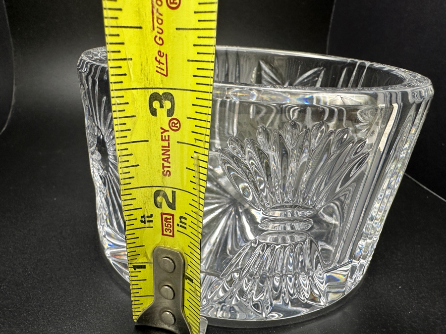 Signed Fred Curtis Waterford Crystal Millennium Bottle Coaster 5'W x 3'H [Photo 11]