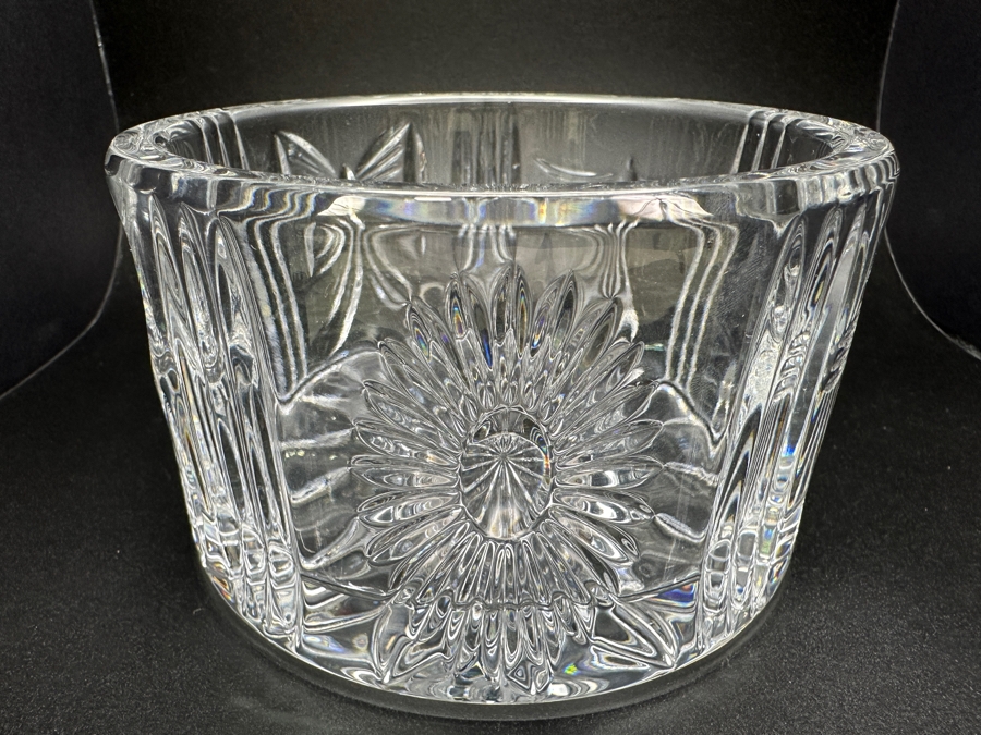 Signed Fred Curtis Waterford Crystal Millennium Bottle Coaster 5'W x 3'H [Photo 4]
