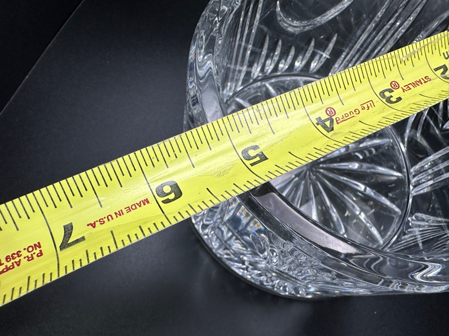 Signed Fred Curtis Waterford Crystal Millennium Bottle Coaster 5'W x 3'H [Photo 10]