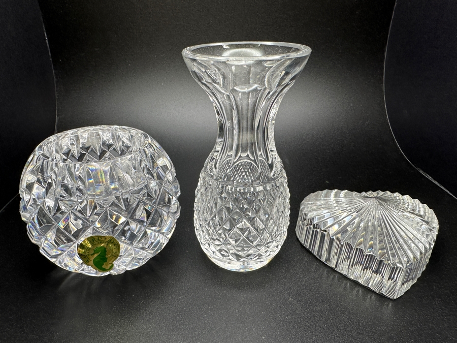 Waterford Votive, Waterford Bud Vase and Waterford Paperweight [Photo 2]