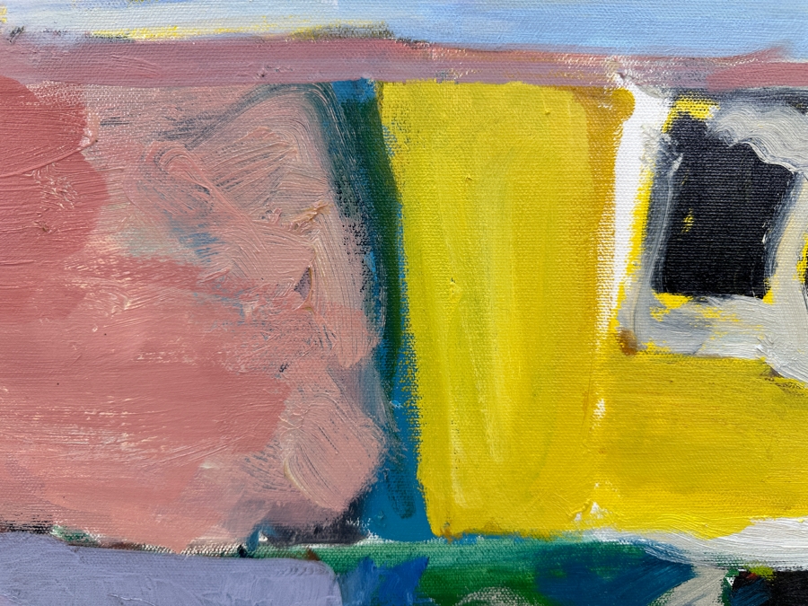 Just Added - Original Abstract Expressionist Painting On Canvas Unsigned 24 X 24 [Photo 3]