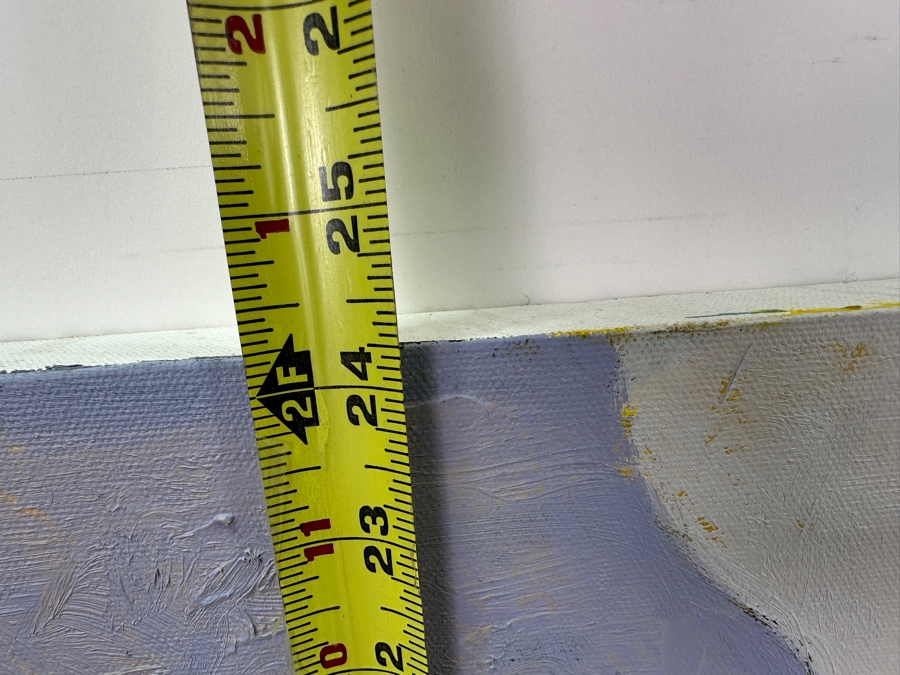 Just Added - Original Abstract Expressionist Painting On Canvas Unsigned 24 X 24 [Photo 8]