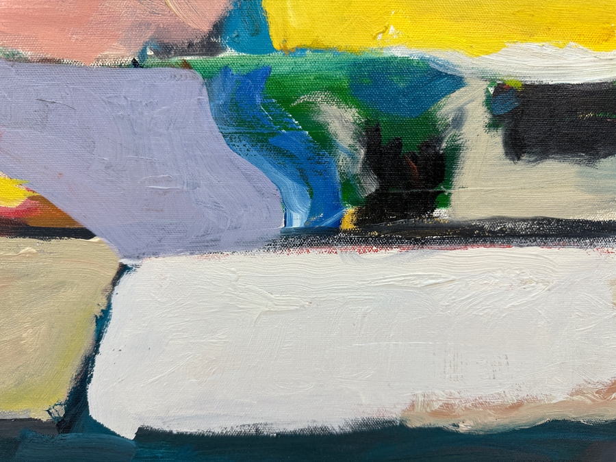 Just Added - Original Abstract Expressionist Painting On Canvas Unsigned 24 X 24 [Photo 4]