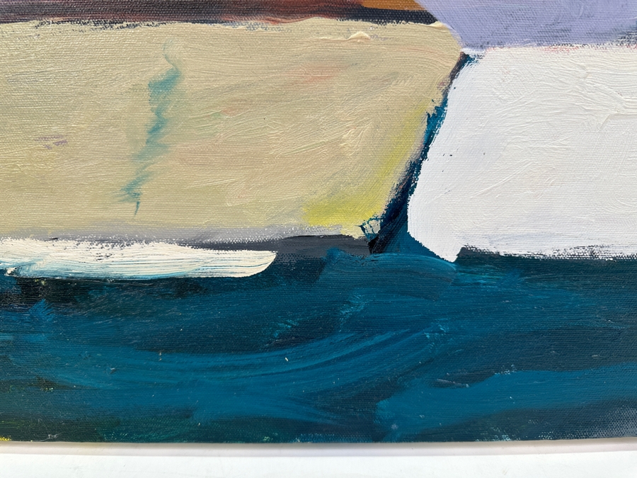 Just Added - Original Abstract Expressionist Painting On Canvas Unsigned 24 X 24 [Photo 5]