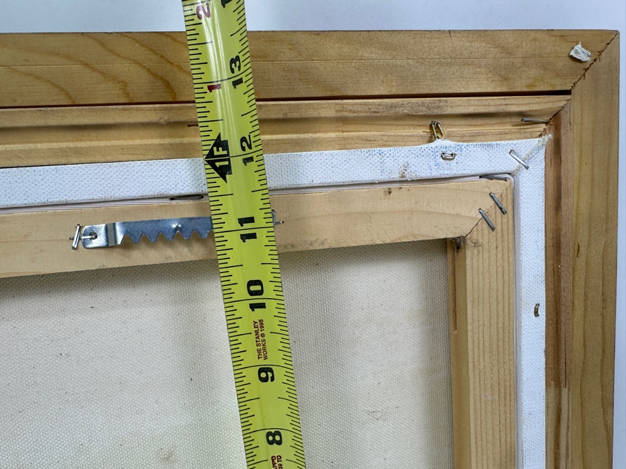 Just Added - Ron McMahon Original Abstract Expressionist Still Life Painting On Canvas Signed Lower Right 14 X 11 Framed 16.5 X 13.5 [Photo 8]