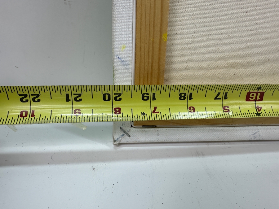 Just Added - Original Abstract Expressionist Still Life Painting On Canvas Unsigned 20 X 16 [Photo 6]