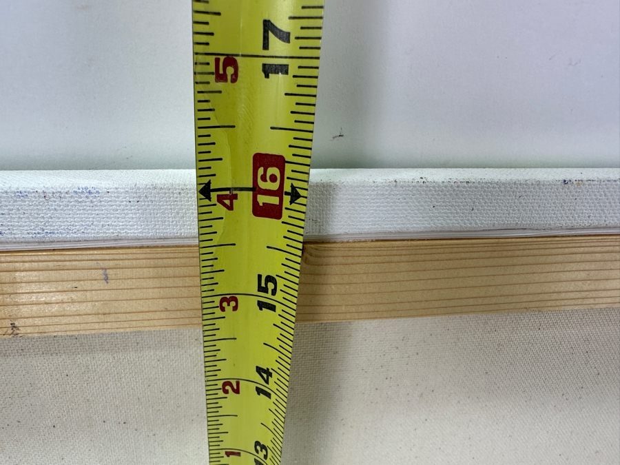 Just Added - Original Abstract Expressionist Still Life Painting On Canvas Unsigned 20 X 16 [Photo 7]