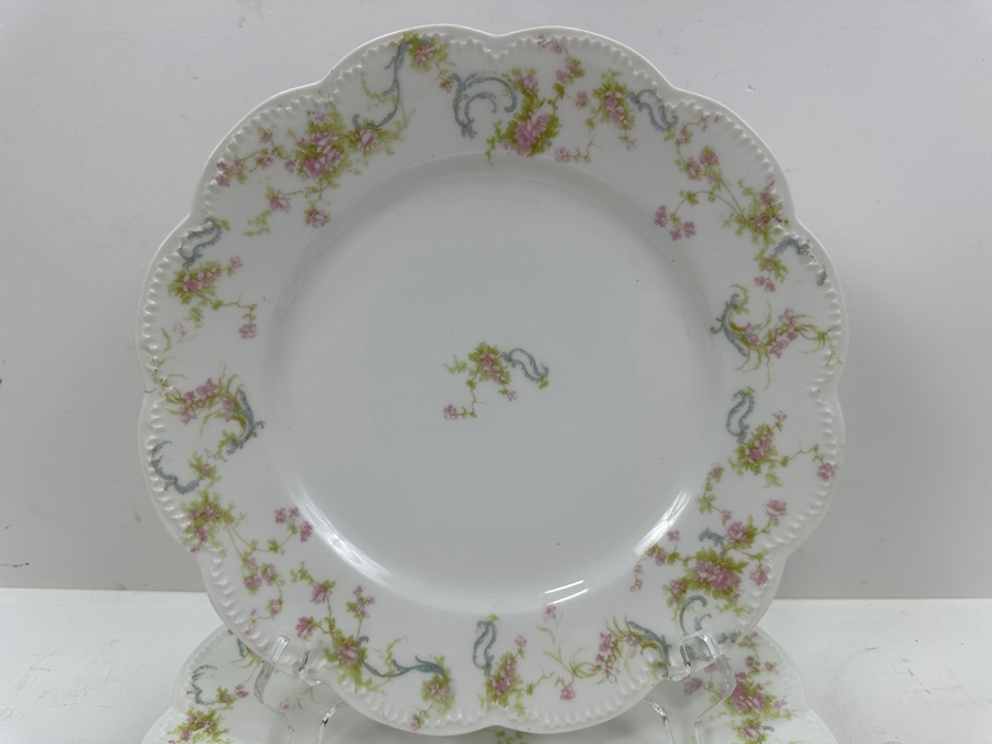 Haviland & Co Limoges Platter 14'W x 10' D and (3) Haviland & Co Limoges 10' Plates [Photo 9]