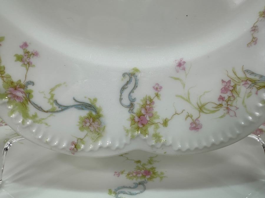 Haviland & Co Limoges Platter 14'W x 10' D and (3) Haviland & Co Limoges 10' Plates [Photo 10]