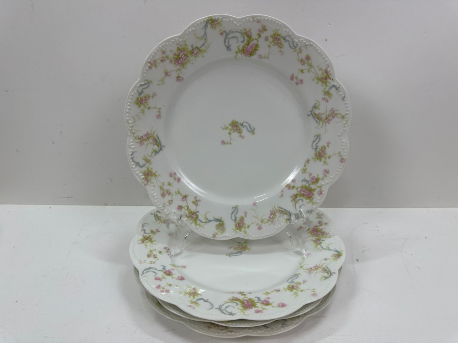 Haviland & Co Limoges Platter 14'W x 10' D and (3) Haviland & Co Limoges 10' Plates [Photo 8]