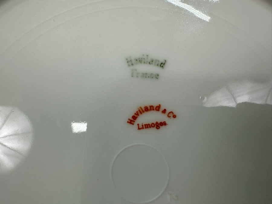 Haviland & Co Limoges Platter 14'W x 10' D and (3) Haviland & Co Limoges 10' Plates [Photo 11]