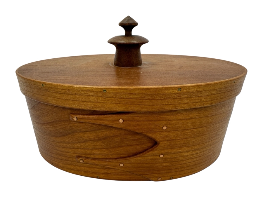 Artisan Signed Wooden Sewing Box Signed And Dated 2001 9'W x 6'D x 5'H [Photo 1]
