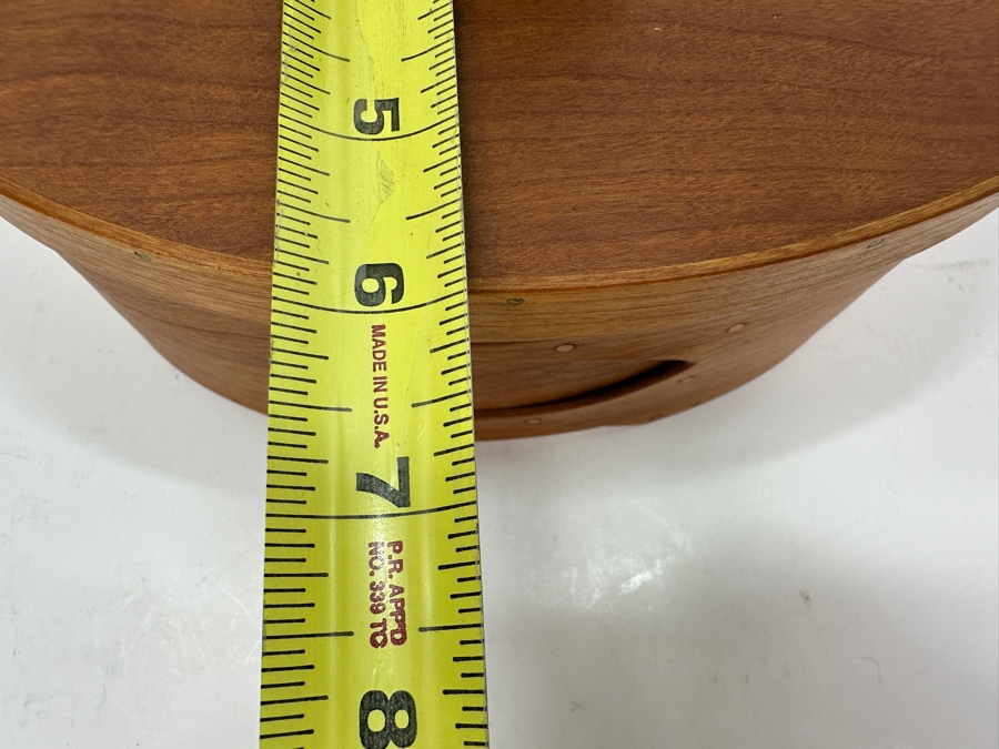 Artisan Signed Wooden Sewing Box Signed And Dated 2001 9'W x 6'D x 5'H [Photo 10]