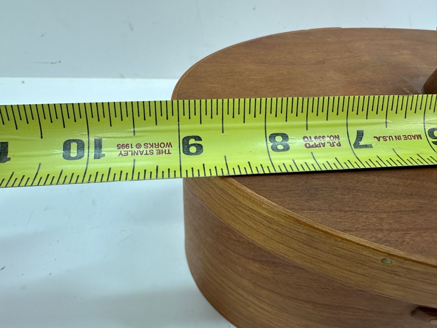 Artisan Signed Wooden Sewing Box Signed And Dated 2001 9'W x 6'D x 5'H [Photo 9]