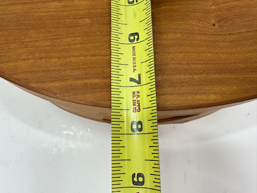 Artisan Signed Wooden Sewing Box Signed And Dated 2001 11.5'W x 7.5'D x 6'H [Photo 10]