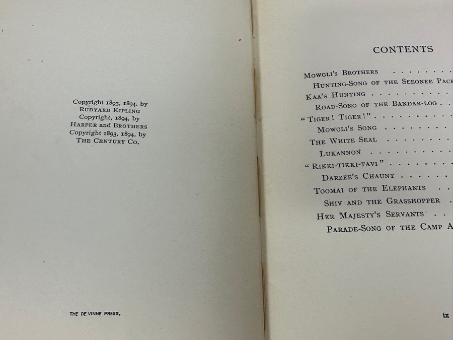 (15) Antique 1899 Hardcover Books: The Works Of Rudyard Kipling Including The Jungle Book New York Doubleday & McClure Company [Photo 8]